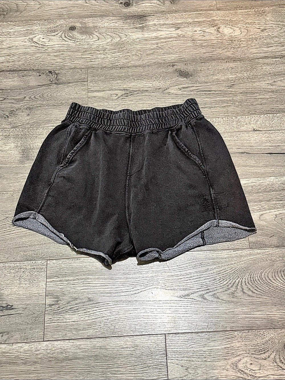 Free People Sweat Shorts Black Shorts